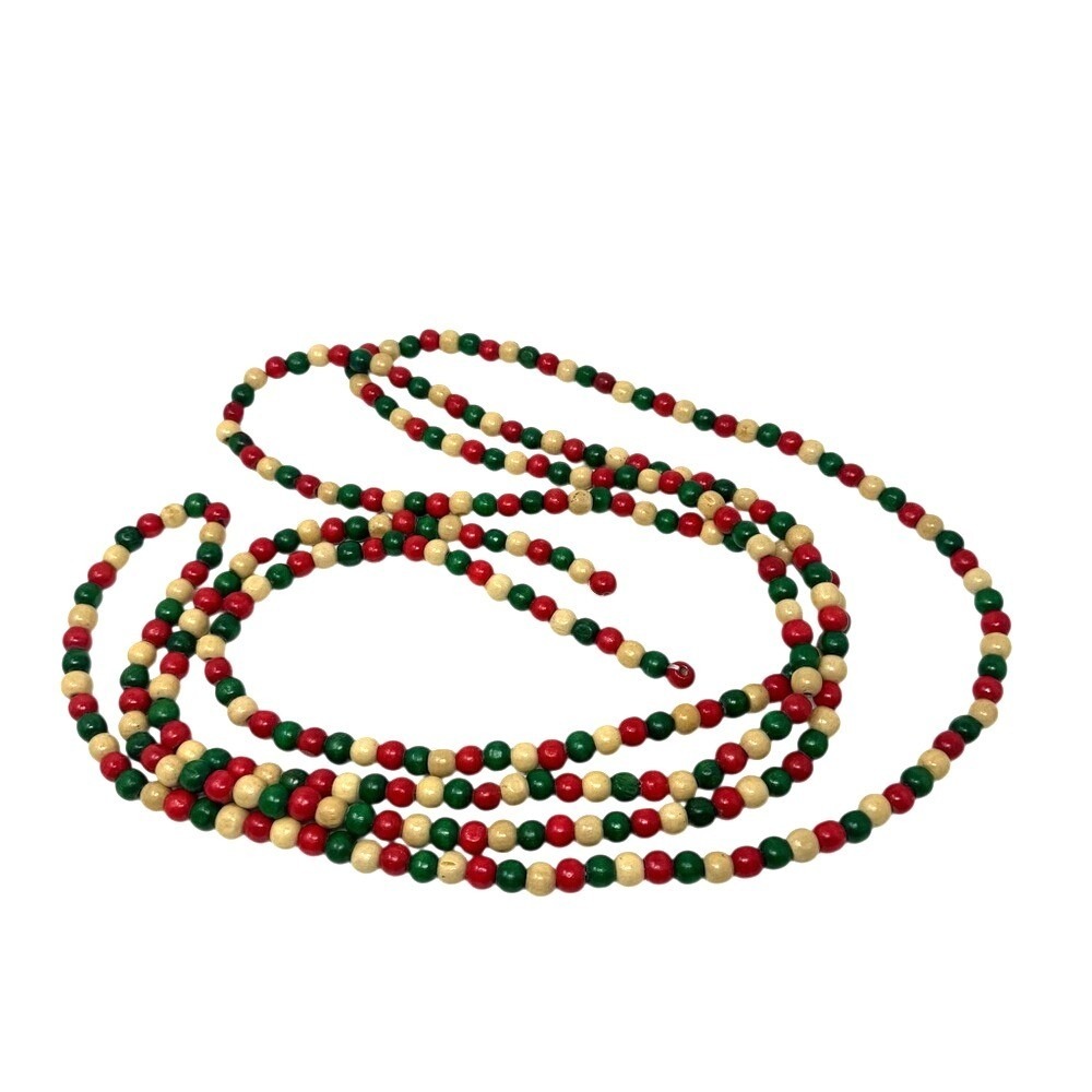 Wood Bead Garland 144"/12'